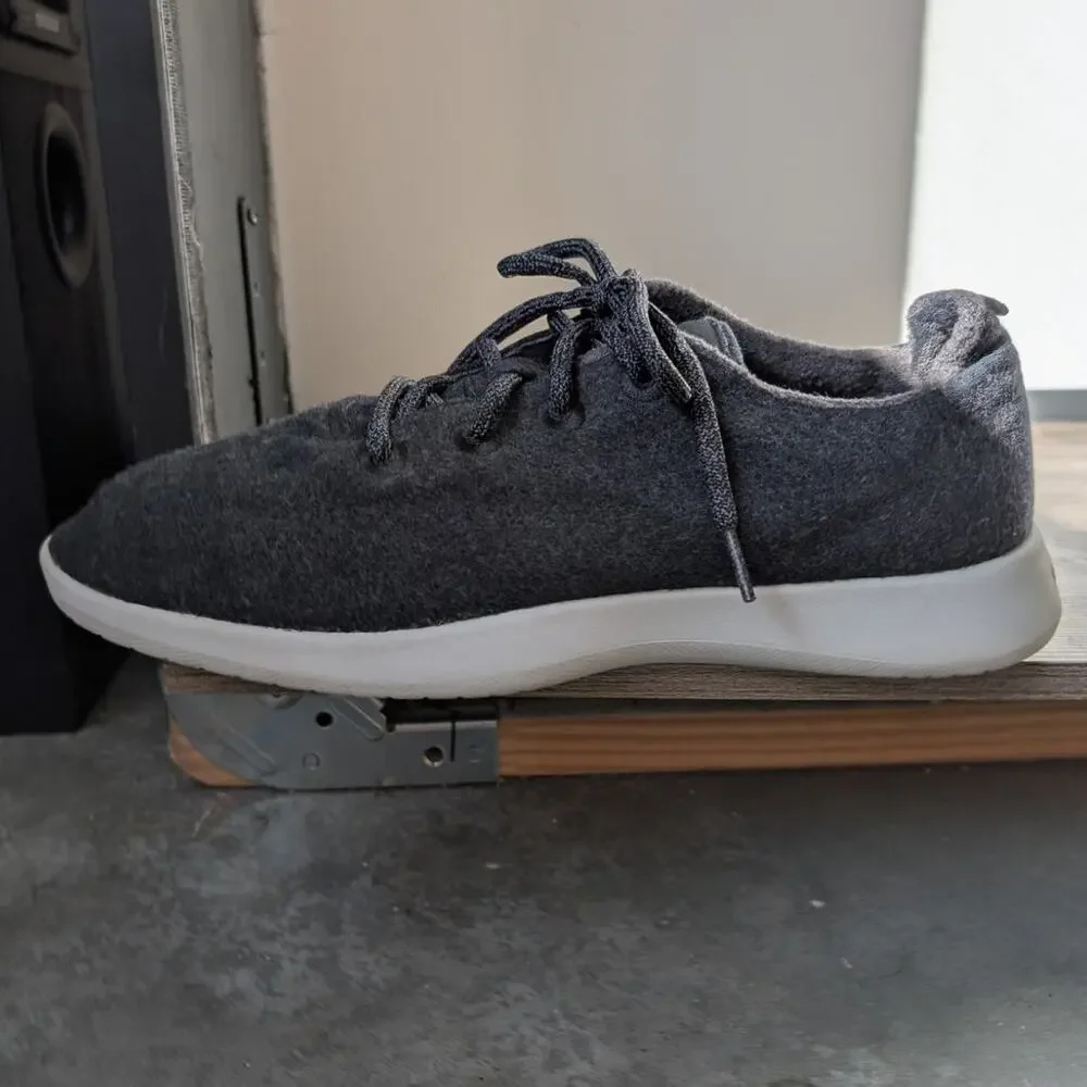 allbirds Athletic Running Shoes Men's Size 12 Merino Wool Lace Up Runners Gray